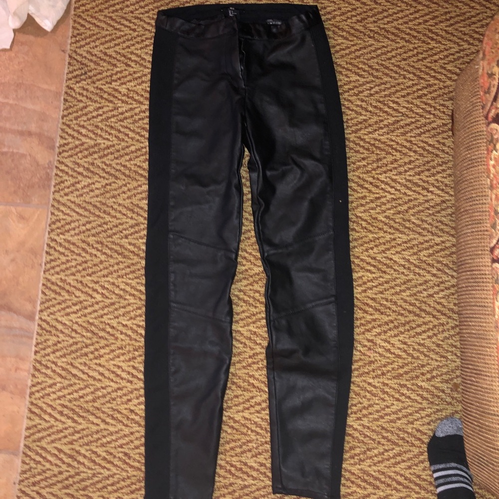 Black Faux Leather pants